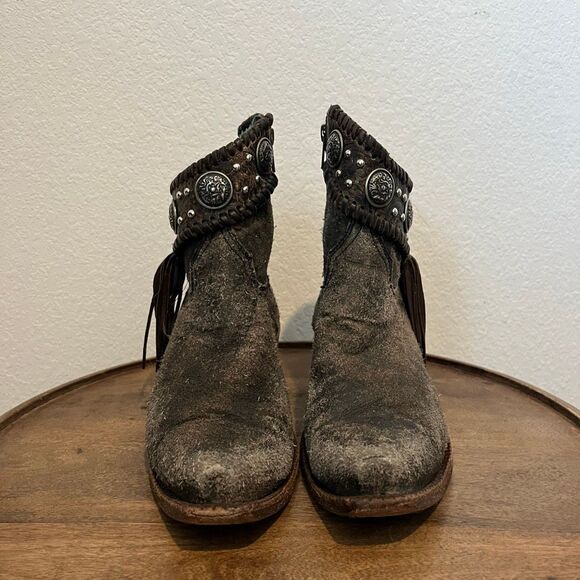 Corral Indie Spirid LD Brown Alamo Cowboy Ankle Boot Booties Women's Size 8.5 - Picture 2 of 14